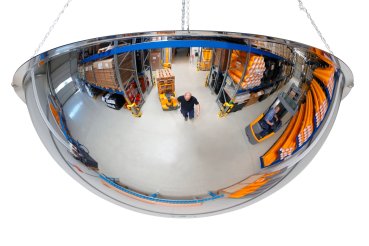 Bolspiegel 360° industriële acryl spiegel 125 cm